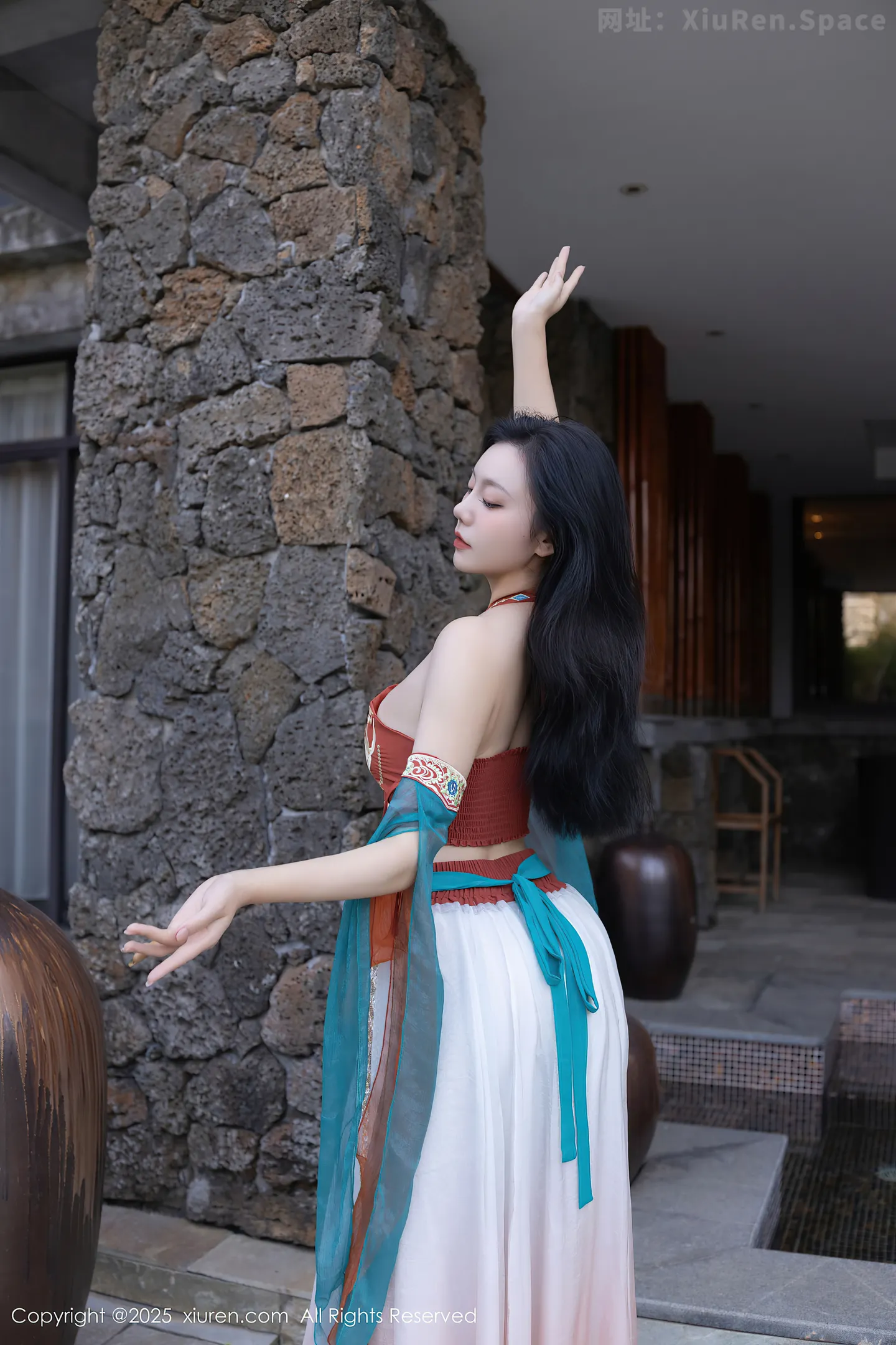 图片[6]-[XiuRen秀人网] VOL.9757 模特安然anran性感古风薄纱服饰配超薄肉丝秀丰满身材诱惑写真81P-秀人网官方网站